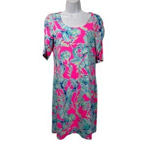 Lilly Pulitzer Women’s Lajolla Dress Raz Berry Lobsters in Love Size Small